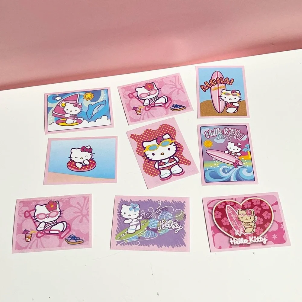 Y2K 2000s mcbling beachy sanrio hello kitty sticker bundle